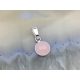  Silver small pendant stone rose quartz silver pr. 925