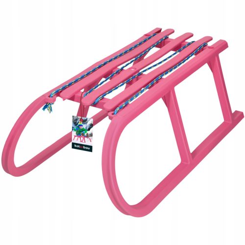  CHILDREN'S PLASTIC SLED FOR SNOW PINK SLIDE FOR CHILDREN WITHOUT BACKREST