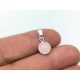  Silver pendant with rose quartz small stone silver 925