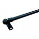 Mini curtain rods, small curtain rods Mini curtain rod 80 cm, black metal