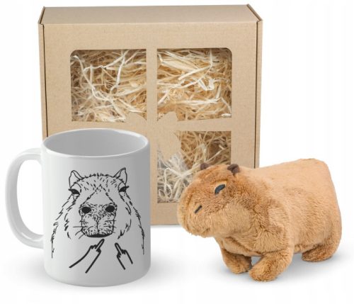 Cool, funny gadgets CAPYBARA BIRTHDAY GIFT, MASCOT MUG SET