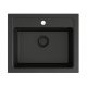 DARFOR single-bowl sink, black granite