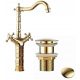 CHDE Retro Gold Freestanding Basin Faucet