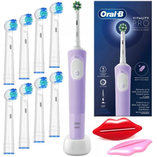  Oral-B Vitality Pro D103 Electric Toothbrush Purple Set