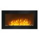 Wall fireplace with heating function electric Ferretti black 1800 W 91 x 48 x 12 cm