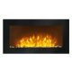 Wall fireplace with heating function electric Ferretti black 1800 W 91 x 48 x 12 cm