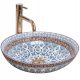 Round countertop washbasin REA