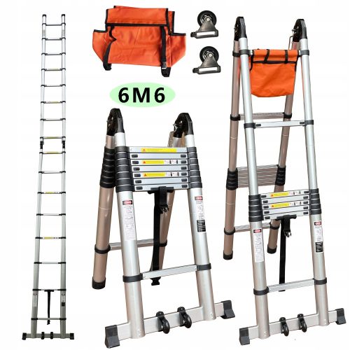 Ladder 6.6 m Aluminum 8 to 150 kg