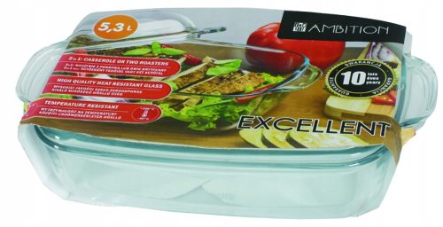 GLASS BAKING PAN Rectangular baking dish Ambition Excellent 5.3 l