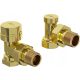  MEXEN SET OF ANGLE VALVES FOR BATHROOM RADIATOR GOLD