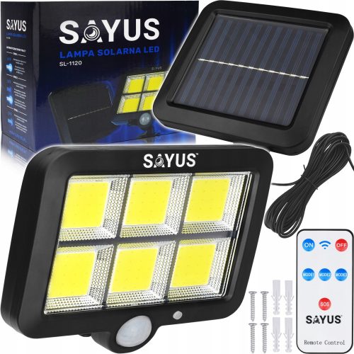  Sayus street light 100 W 1000 lm battery-operated, solar