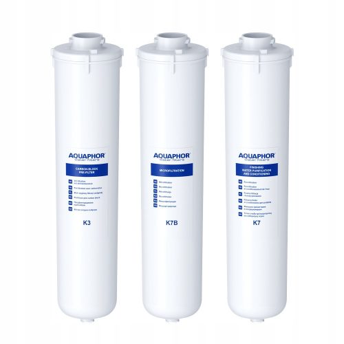  A set of Aquaphor K3, K7B and K7 cartridges
