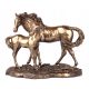 Decorative figures and sculptures for the home TWO FOAL HORSES FIGURINE, FAMILY GIFT FOR MOTHER, FATHER, GRANDMA, GRANDPA