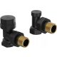  MEXEN SET OF ANGLE VALVE FOR BATHROOM RADIATOR BLACK