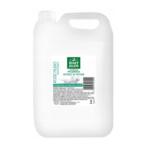  Biały Jeleń Liquid Soap Goat Milk Moisturizing 5 l