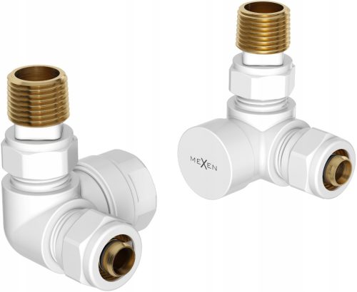  MEXEN AXIAL VALVE KIT FOR RADIATOR WHITE