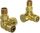  MEXEN AXIAL VALVE KIT FOR RADIATOR GOLD