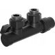  MEXEN ANGLE VALVE DUPLEX DN50 FOR RADIATOR BLACK