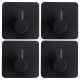 Non-invasive Perfect Style hook 45x45 mm black 4 pcs.