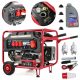 Portable three-phase generator Tvardy 6600 W petrol + oil for four-stroke engines 4T red 1L