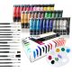  LARGE PAINTING SET ACRYLIC PAINTS 36x20 ml + PALETTE + BRUSHES 15 PCS