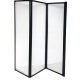 Three-part bathtub partition KFA Armatura 120 x 140 cm milky