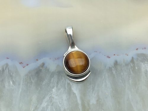  Silver pendant pendant natural stone tiger eye silver 925