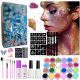  Glitter Tattoos for Kids, Washable Set