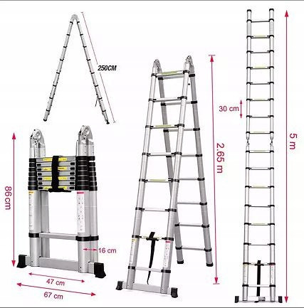 KONTRAKT 4348 Ladder 6 m Aluminum