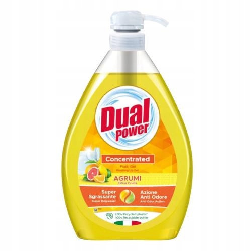  DUAL POWER WASHING LIQUID 1000ML CITRUS FRUITS /YELLOW/