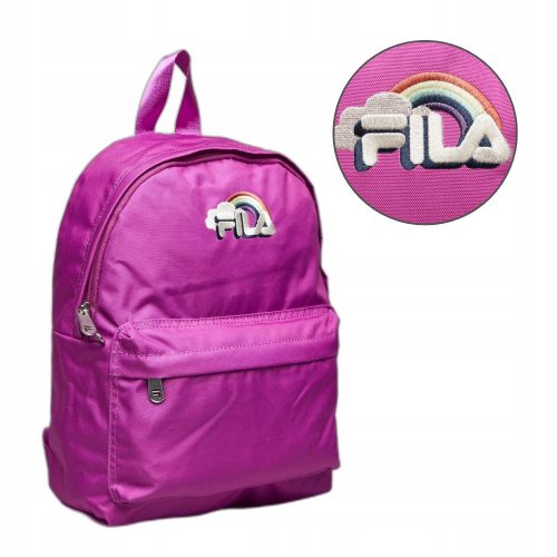  FILA children's school backpack, pink, small, spacious, with logo embroidery