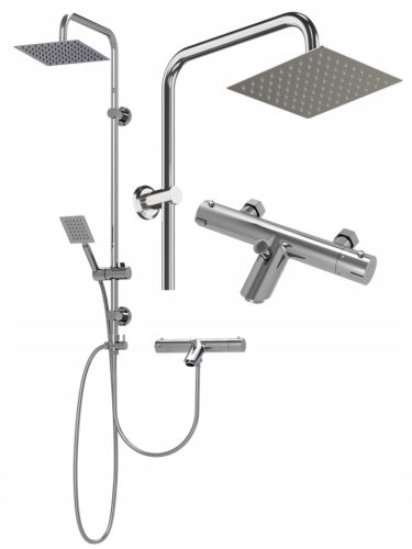 Granitan TOBA + LATON surface-mounted shower set