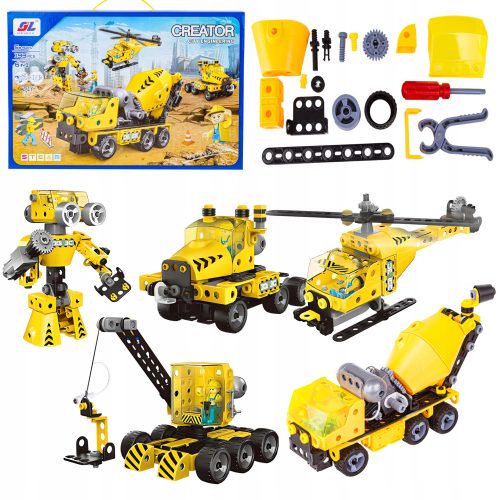  Building bricks Construction vehicles Trucks Concrete mixers Helicopter 193