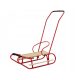  Metal Sled with Pusher Backrest Strap Red