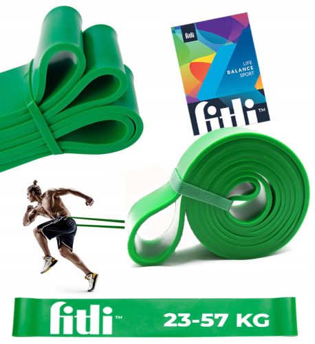 RESISTANCE BAND for POWER BAND Exercises Training Bands GREEN STRONG 23-57kg