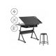  Fromm & Starck rectangular desk 60 x 137.5 x 91.5 cm black