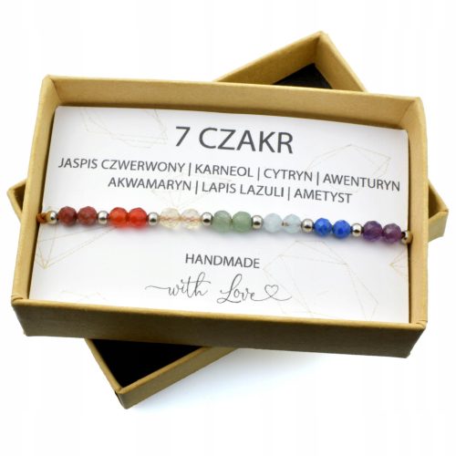  Women's Bracelet Seven Chakras Natural Stones 7 Chakras Amulet Talisman