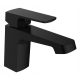 Cubic series stand-up washbasin faucet, black