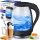  Kettle SOLID GLASS ELECTRIC KETTLE 2200W LED 2200 W transparent