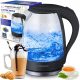  Kettle SOLID GLASS ELECTRIC KETTLE 2200W LED 2200 W transparent