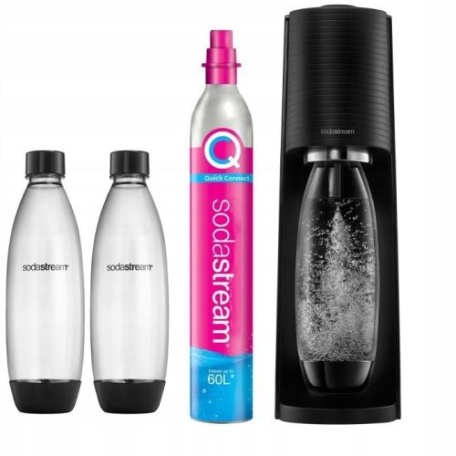  SodaStream Terra Black Saturator + 2 Bottles