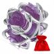  G834 Purple Roses Color Changing Silver Charm Bead by SilverBeads