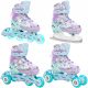  Inline skates roller skates 4in1 RAVEN Isla 30-33 LED wheels