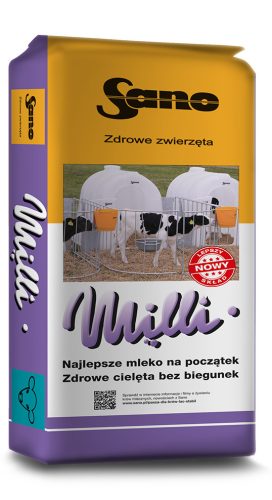 LAIT SANO MILLI POUR VEAUX, 1 PÉRIODE D'ÉLEVAGE 25KG