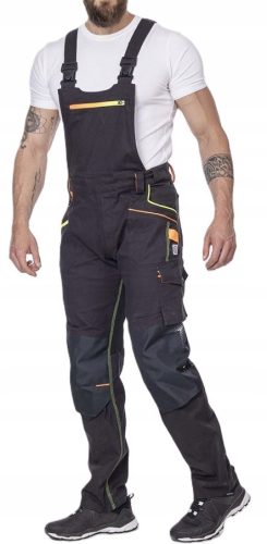 Ardon long work trousers ARDON CREATRON dungarees - black-neon, size 48