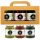  Set of 3 honeys with freeze-dried fruits in a decorative box 3 x 370g