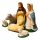  SET OF PAINTED FIGURES for the Nativity Scene, CHRISTMAS KINDERGARTEN, POLISH WORKSHOP