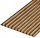 Lattes murales 20x20 mm sur feutre acoustique, largeur 453 mm, 11 lattes