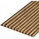 Lattes murales 20x20 mm sur feutre acoustique, largeur 453 mm, 11 lattes