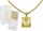  Monaliza Diamond Full Gold Women's Chain with Medallion pr 585